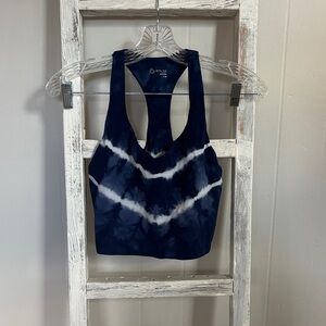 Aerie Midnight Blue Tie-Dye Sports Bra